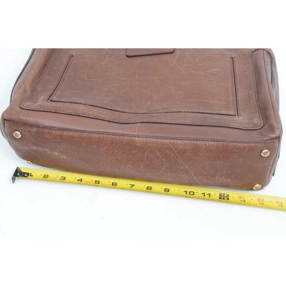 Cole Haan Sequoia Leather Large Travel Business Bag Tote Satchel Ipad Holder - Picture 12 of 13